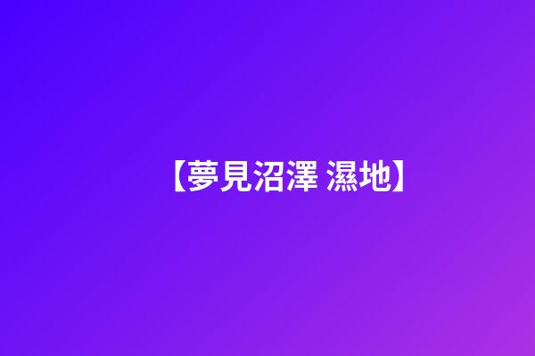 【夢見沼澤 濕地】